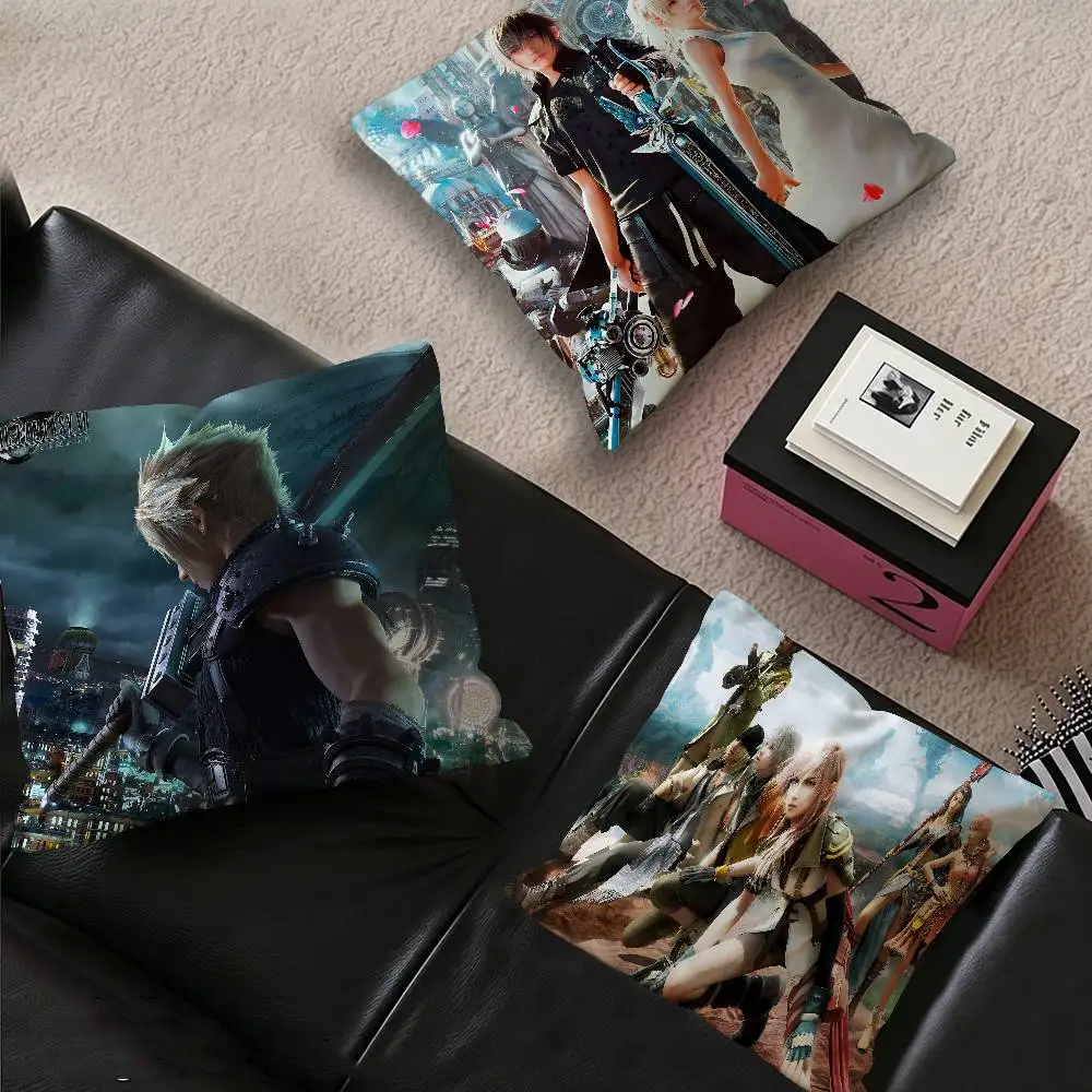 Video Games F-Final-F-Fantasy Cushion Cover Decorative Pillow Sofa Home Decor case pillow cases