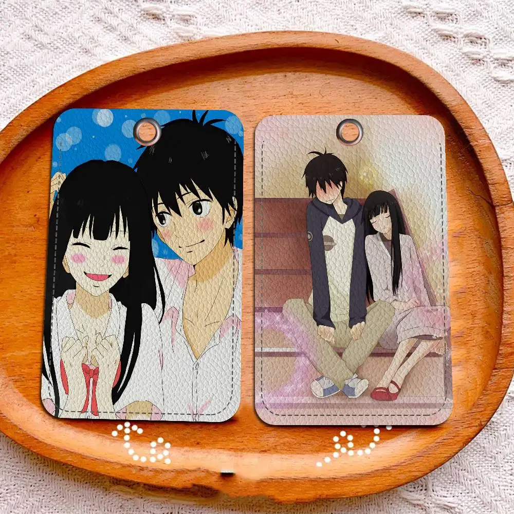 Kimi Ni Todoke Anime Style PU Access Card Holder With Keychain - Executive Protection For Bank Card,Subway, Bus Card Case
