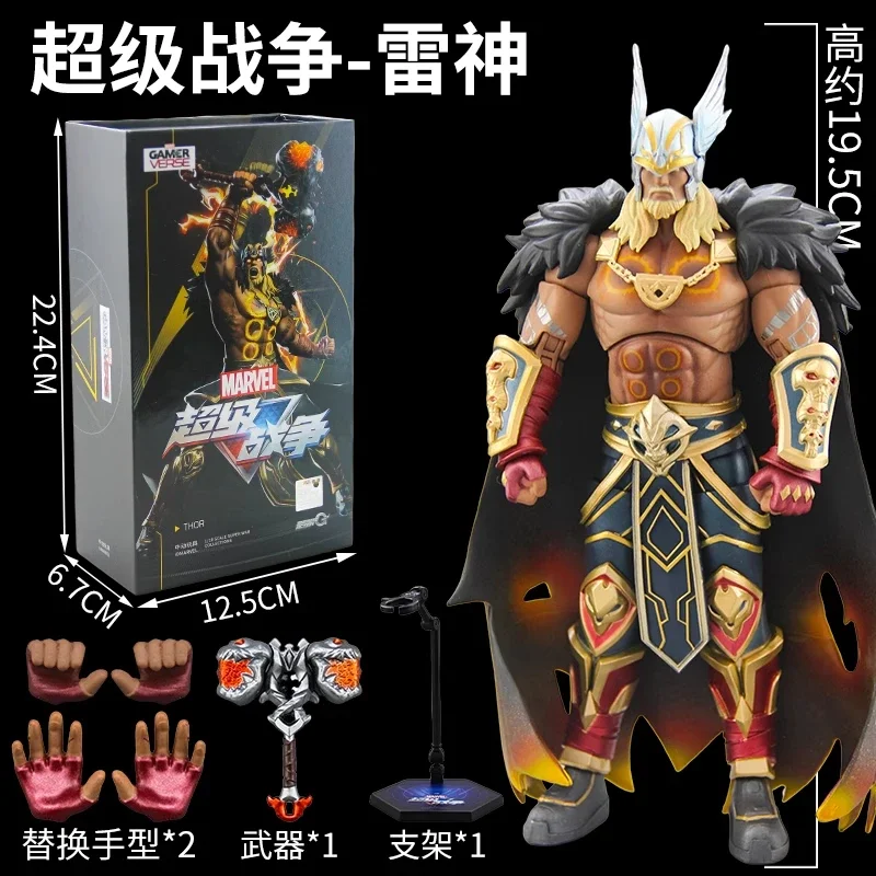 Originele ZD Toy Super War-serie: Deadpool, Thor, Wolverine, Star Loro, Rocket Raccoon – verzameling actiefiguren voor volwassenen.