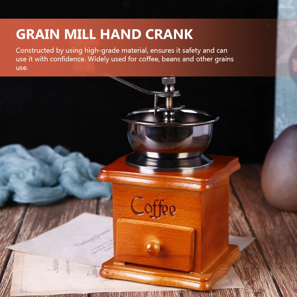 

Coffee Bean Grinder Manual Grinding Machine Hand Grinders Grain Mill Beans Roller
