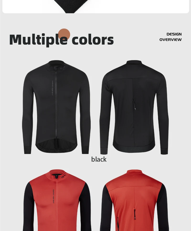 YKYW Herren-Radjacke, winddicht, wasserdicht, langärmelig, MTB, Fahrradmantel, Fahrradsport, Windjacke, Doppelreißverschluss, Radtrikot – Detail 10