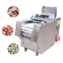 Commercial Beef Cutter Automatic Duck Dicer Cube Chicken Frozen Slicer Machine Meat Cutting Equipment for Meat Processing