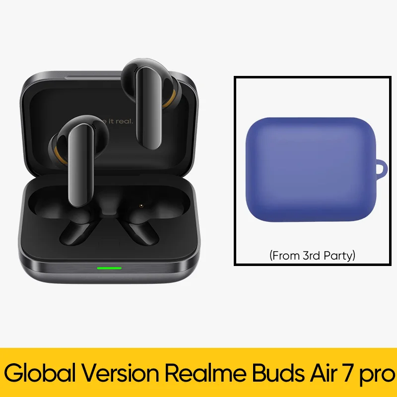Global Version realme Buds Air 7 Pro 53dB Active Noise Cancelling True Wireless Earphone 48Hour Battery Bluetooth 5.4 Headphone