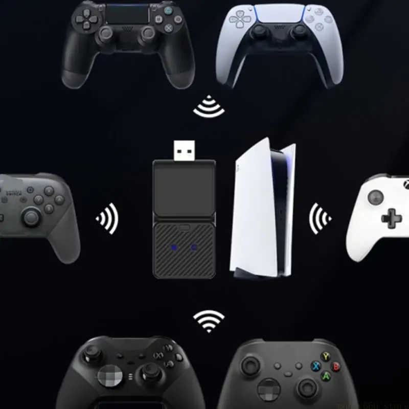 F62C Gamepad Dongle Wireless Receiver Adapter Connector Gaming Accessory Portable