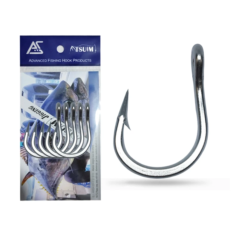 

AS 20PCS Jigs Hooks 6X Strong Strength Stainless Steel Assist Lure Fishing Slow Fast Jigging Carbon Barbed Hook Tackle