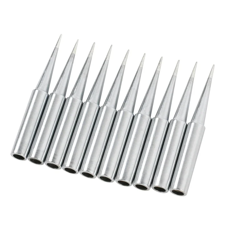 

10pcs/lot Lengthen Lead-free 936 Solder tip 900M-T-LI 900M-T-LB 900M Soldering Iron Tip For 936 937 8586 852D