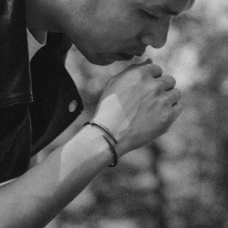 XIYANIKE hombres mujeres Vintage tailandés plata espina brazalete Punk moda coreana nueva joyería fiesta pareja regalo pulseras mujer