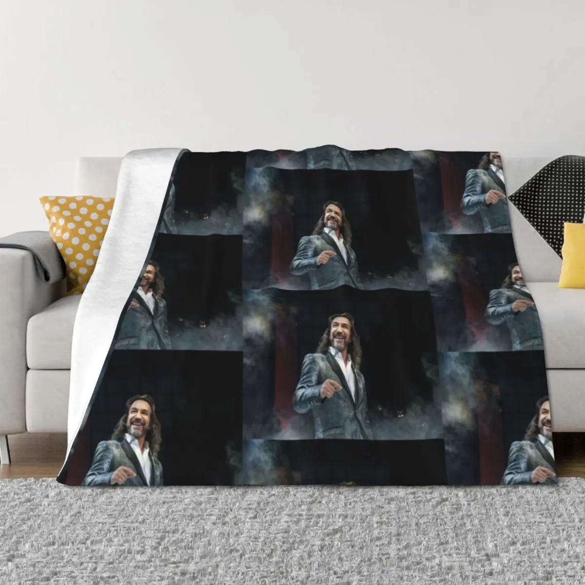 

pra1 Marco Antonio tiwi Solis norma tour 2019 Throw Blanket Decorative Beds Retros Winter beds warm winter Blankets