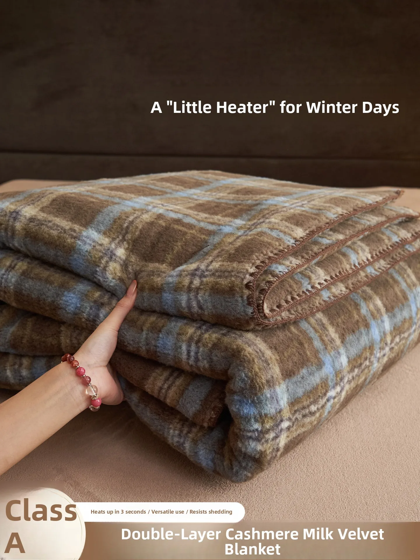 

Thiened Single Piece Winter Coral Fce Blanket Milk Velvet Soft Polyester Home Use Warmth High Winter Season Modern Simple