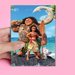 A6 Notebook Disney Moana Cartoon Vaiana Princess Dress COSPLAY Note Book Writing Memo Journal Kids Stationery Girl Kids Gifts