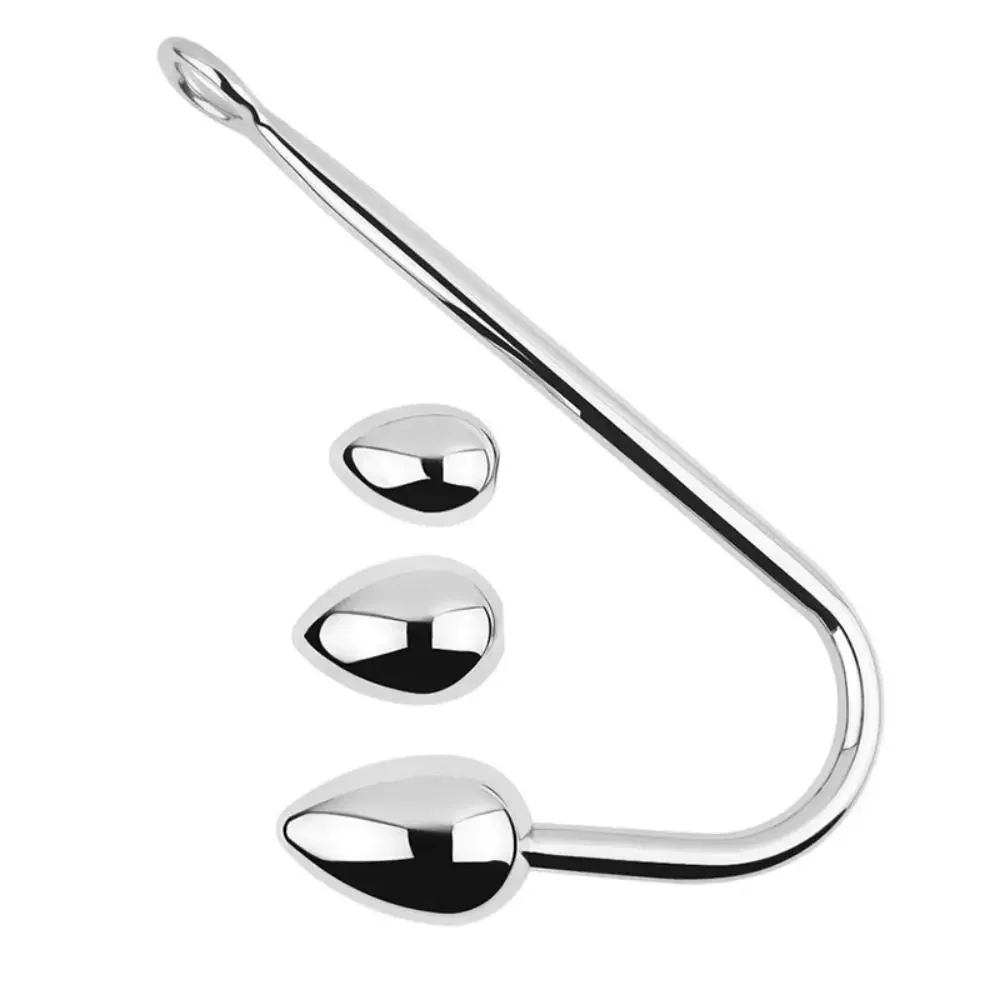 

Anal Hook Butt Plug Dilator Metal SM Stainless Steel Prostate Massager Sex Toy for Male Prostate Stimulator Adult BDSM Toys