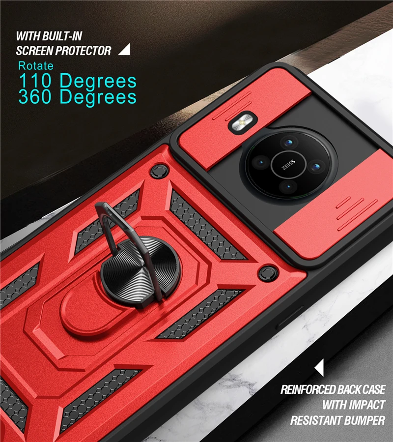 Case For Nokia G10 G20 X100 Nokia C1 C10 C20 C30 Funda Push Pull Camera Protection Phone Magnetic Car Ring Stand Back Cover