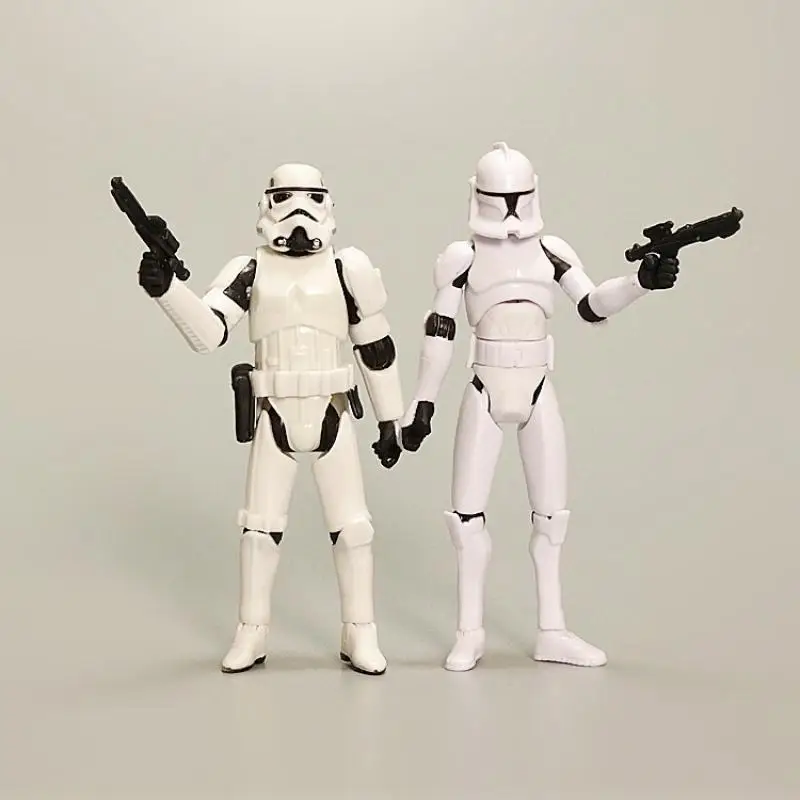 Star Wars Imperial Stormtrooper Clone Troopers 3.75-Inch Doll Ornament with Movable Joints Action Figure Toy Gift