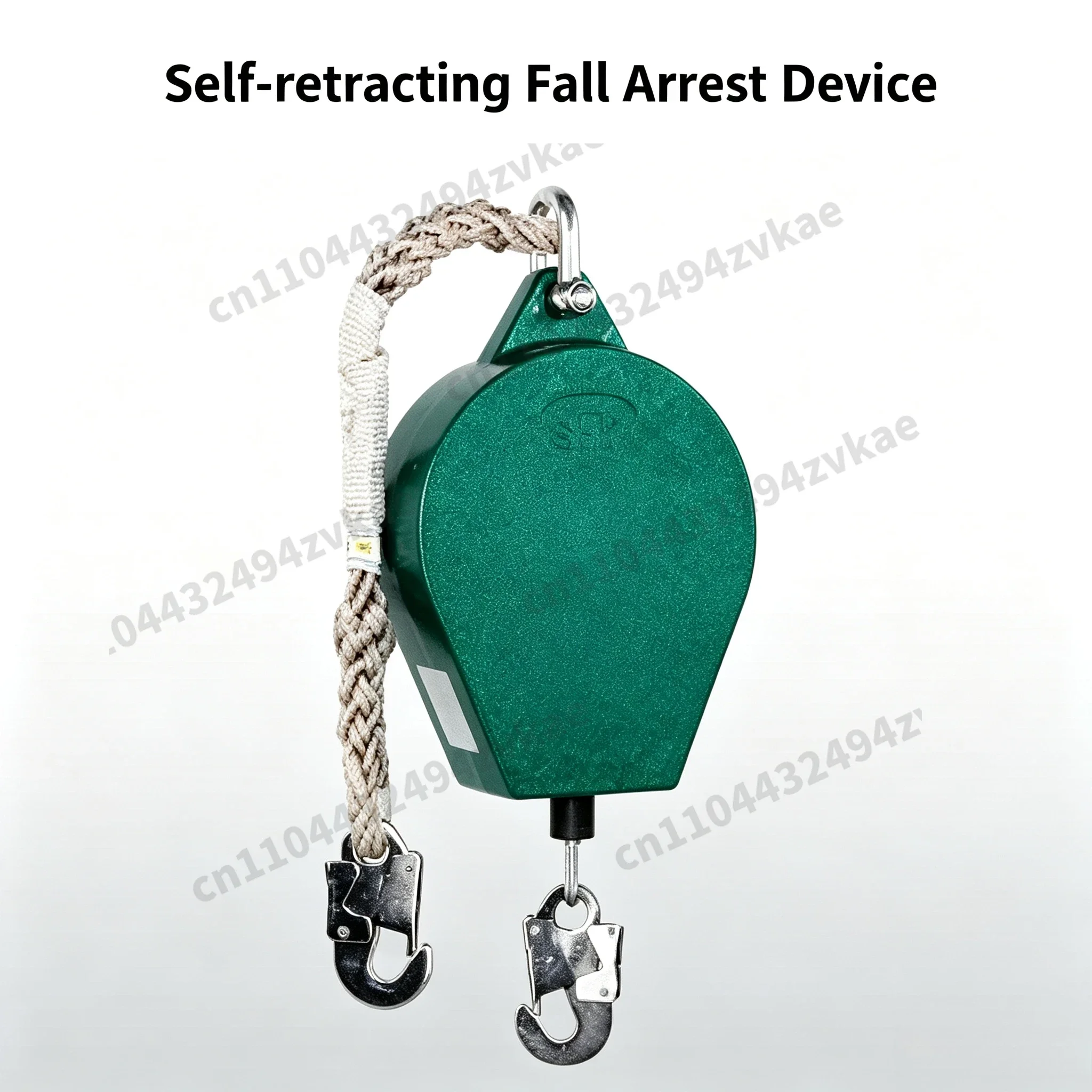 High Altitude Fall Arrester Self-locking Speed Limiter Safety Rope, 10/20/50m 3 Ton Anti-fall Lanyard for Tower Crane Elevator