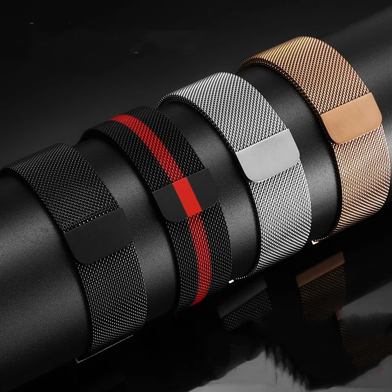 

20mm 22mm Quick Release Stainless Steel Milanese Watch Strap for Universal Waterproof Watch Band Accessories with Tool