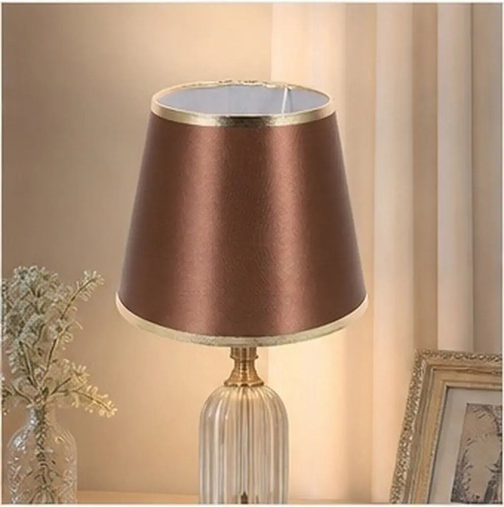 Round Fabric Lamp Shade Replacement Light Cover for Desk Table Floor Lamp Modern Simple Design Bedroom Living Room Study