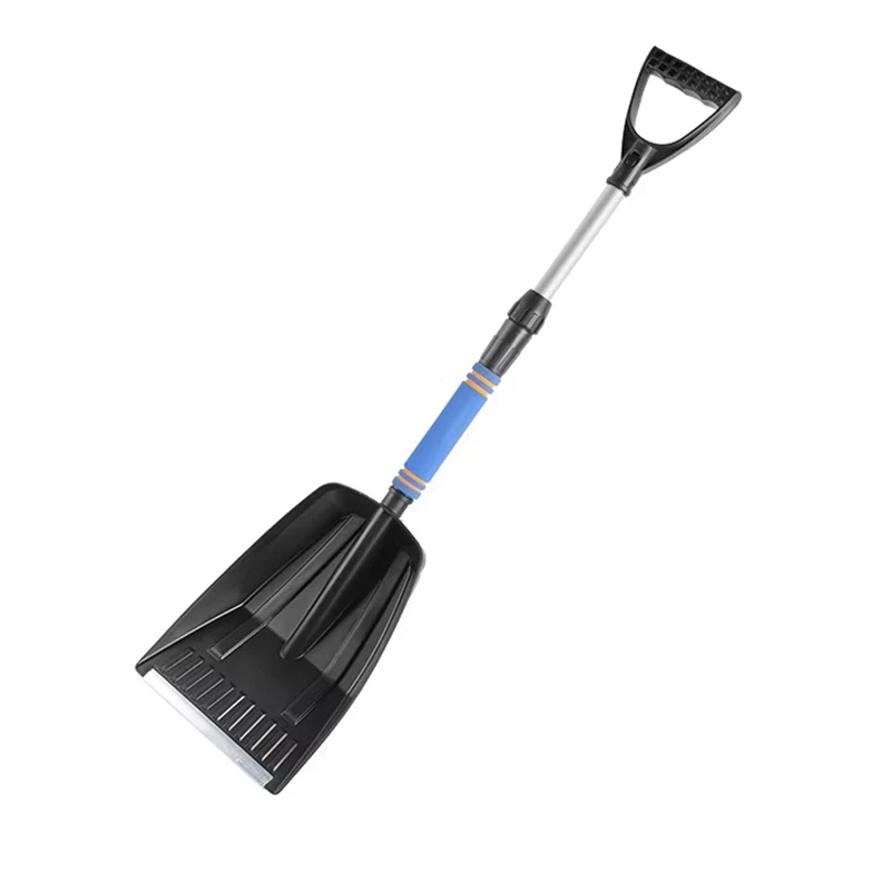 Car Snow Shovel Portable De-Icer Ice Scraper Big Shovel Anti-Slip Telescopic Shovel Suitable For Car Truck Cleaning