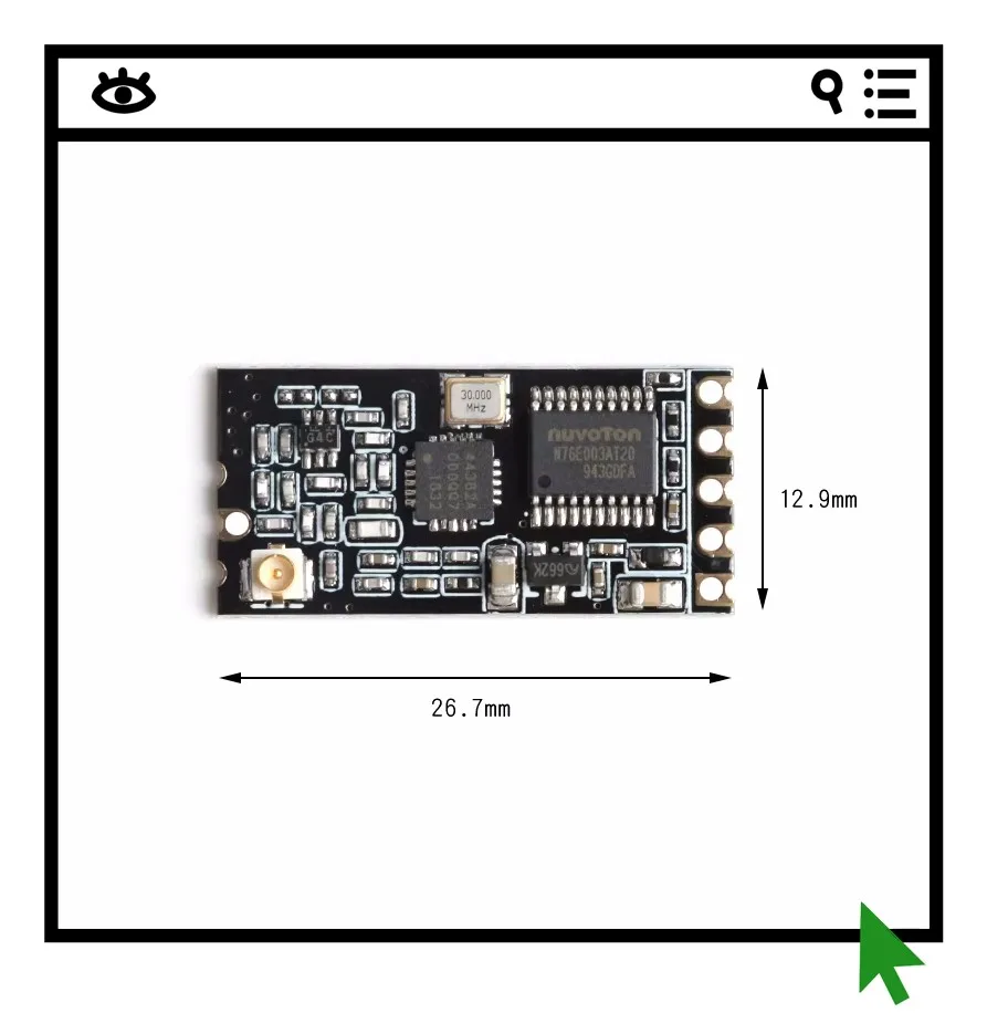 

Беспроводной модуль микроконтроллера GT-38 SI4438/4463 433M, дальность действия 1200 метров, интерфейс UART