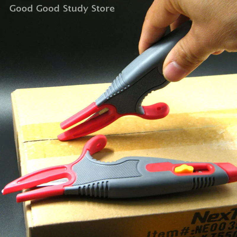 Taglierina per scatole multifunzionale Coltello artistico multiuso retrattile Disimballaggio Coltello espresso Colla da avvolgimento Anti taglio Anti taglio a mano