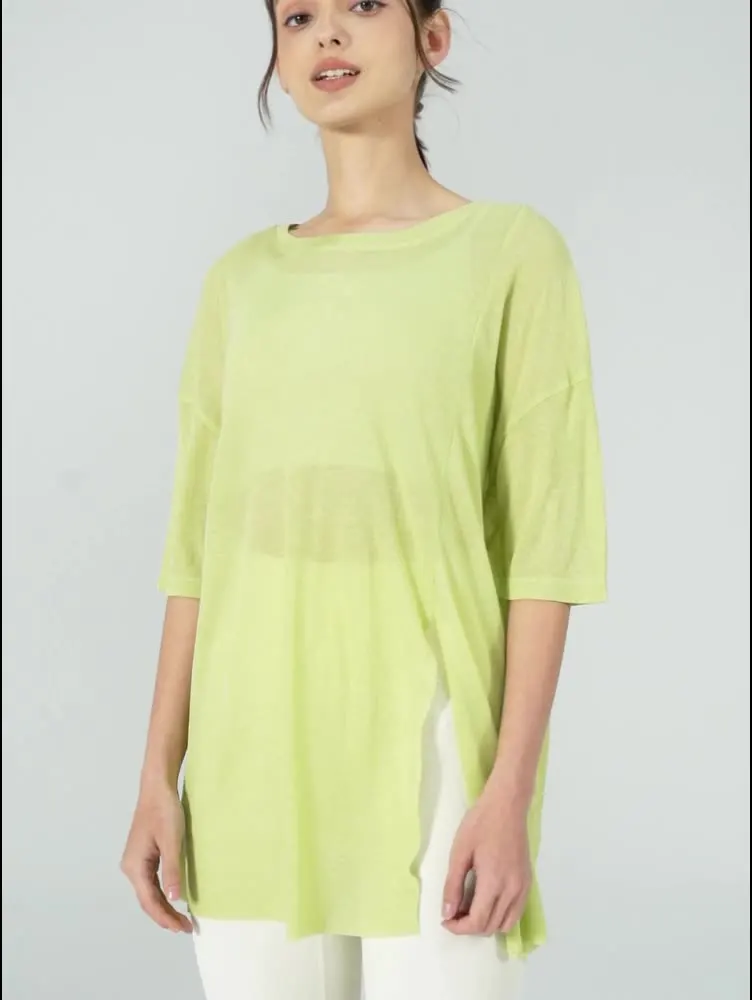 Women's T-shirt Loose Yoga Cover Up Sheer Mesh Long Sleeve Casual Sportswear Lightweight Beach Tunic Transparent Athletic Shirt
