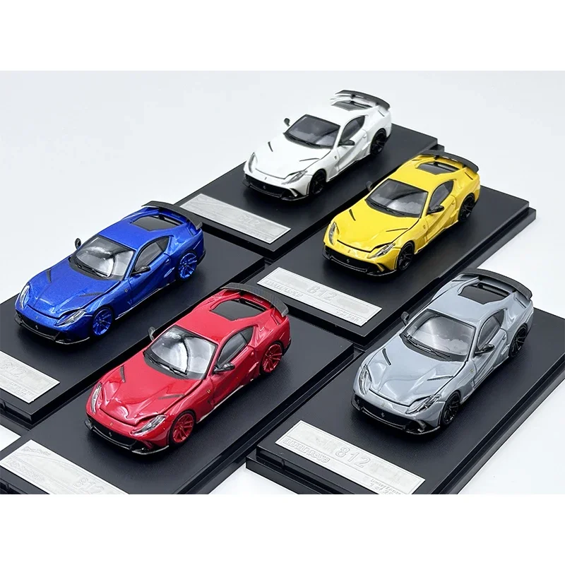 In Stock SH LT 1:64 Novitec 812 N Largo Hood Opened Diecast Diorama Car Model Collection Stance Hunters Little Toys