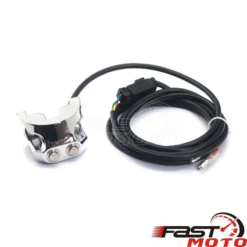 2 Button 3 Wire Controllers Switch Air Ride 1\'\' Handle Bar For Harley Dyna Street Glide Sportsters 883 AERO AERO-A XL1200 V-Rod