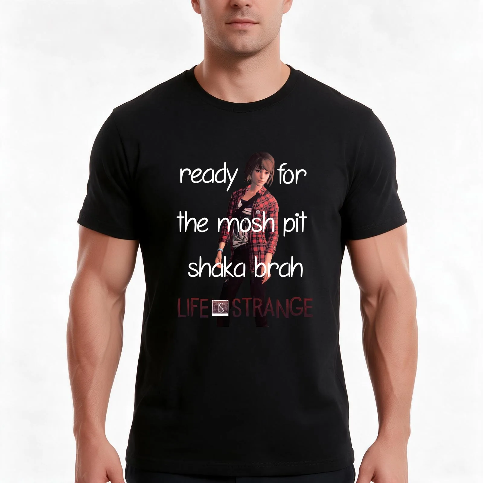 Ready For The Mosh Pit Shaka Brah! T-Shirt, Summer Casual Cotton Tee, Oversized Streetwear Tops, Vintage Graphic Print