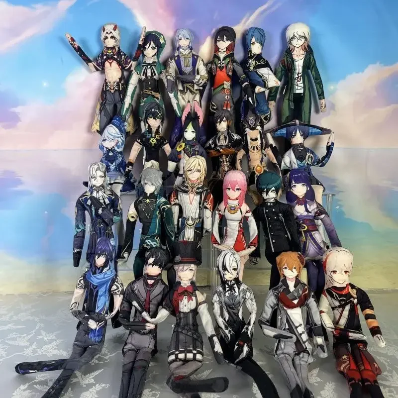 

Genshin Impact Wanderer Xiao Morax Kinich Wriothesley Wanderer 25cm Mascot Costume Plush 20cm Doll for Cosplay