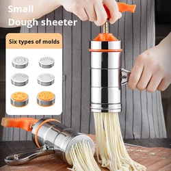 7 Molds Stainless Steel Manual Noodle Maker Press Pasta Machine Spaghetti Noodle Making Machine Fruit Cutter Juicer Kitchen Tool