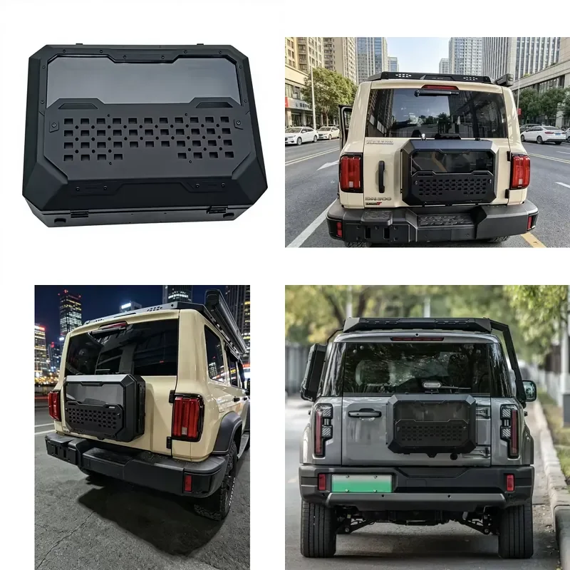 The rear door spare tire cover is suitable for a variety of models, beautiful and light, no abnormal noise, no collapse.