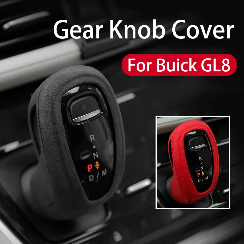 

For Buick GL8 2020-2022 Suede Gear Knob Cover Non Slip Gear Shift Knob Cover Lever Stick Head Accessories