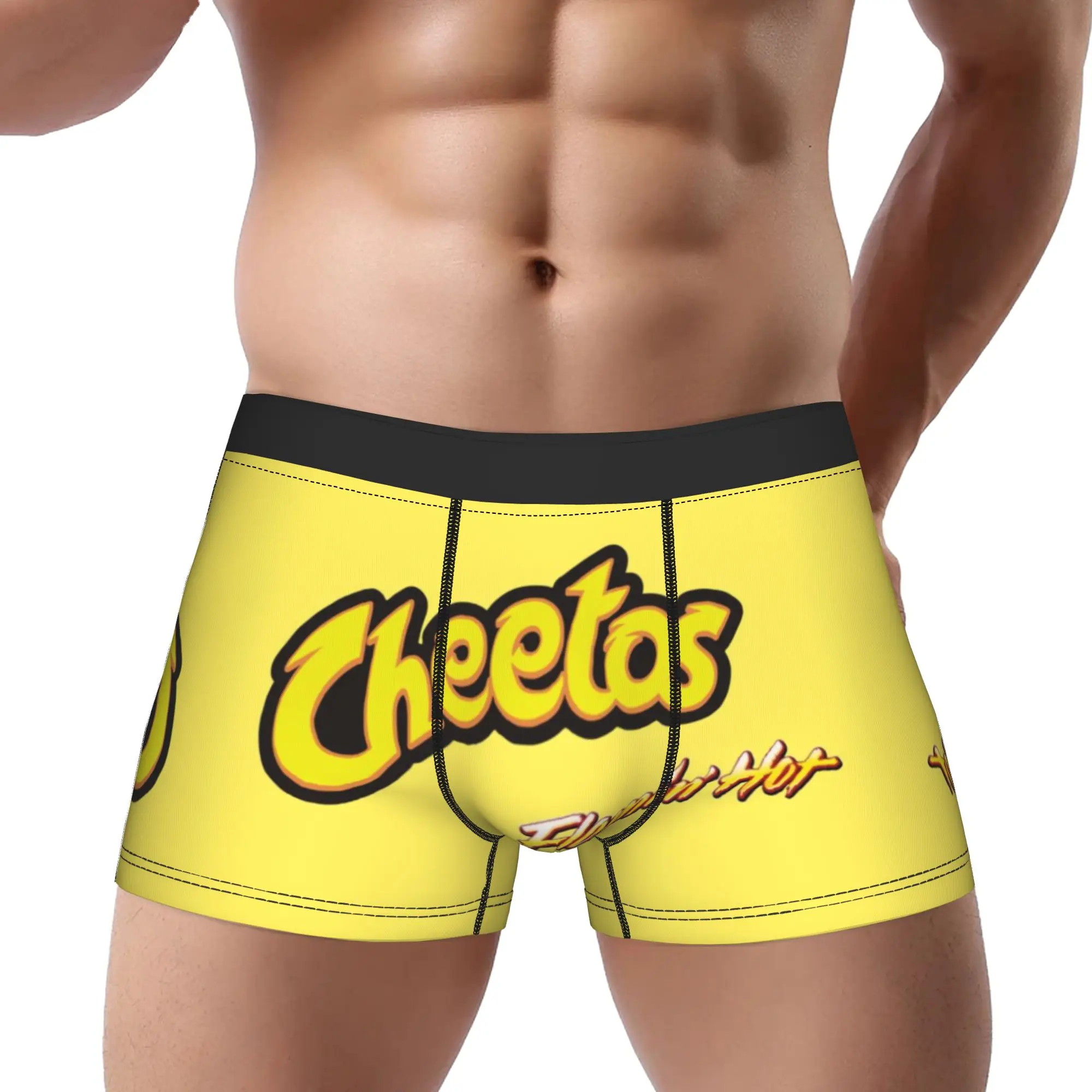 

Flamin Hot Cheetos Underpants Homme Panties Man Underwear Comfortable Shorts Boxer Briefs
