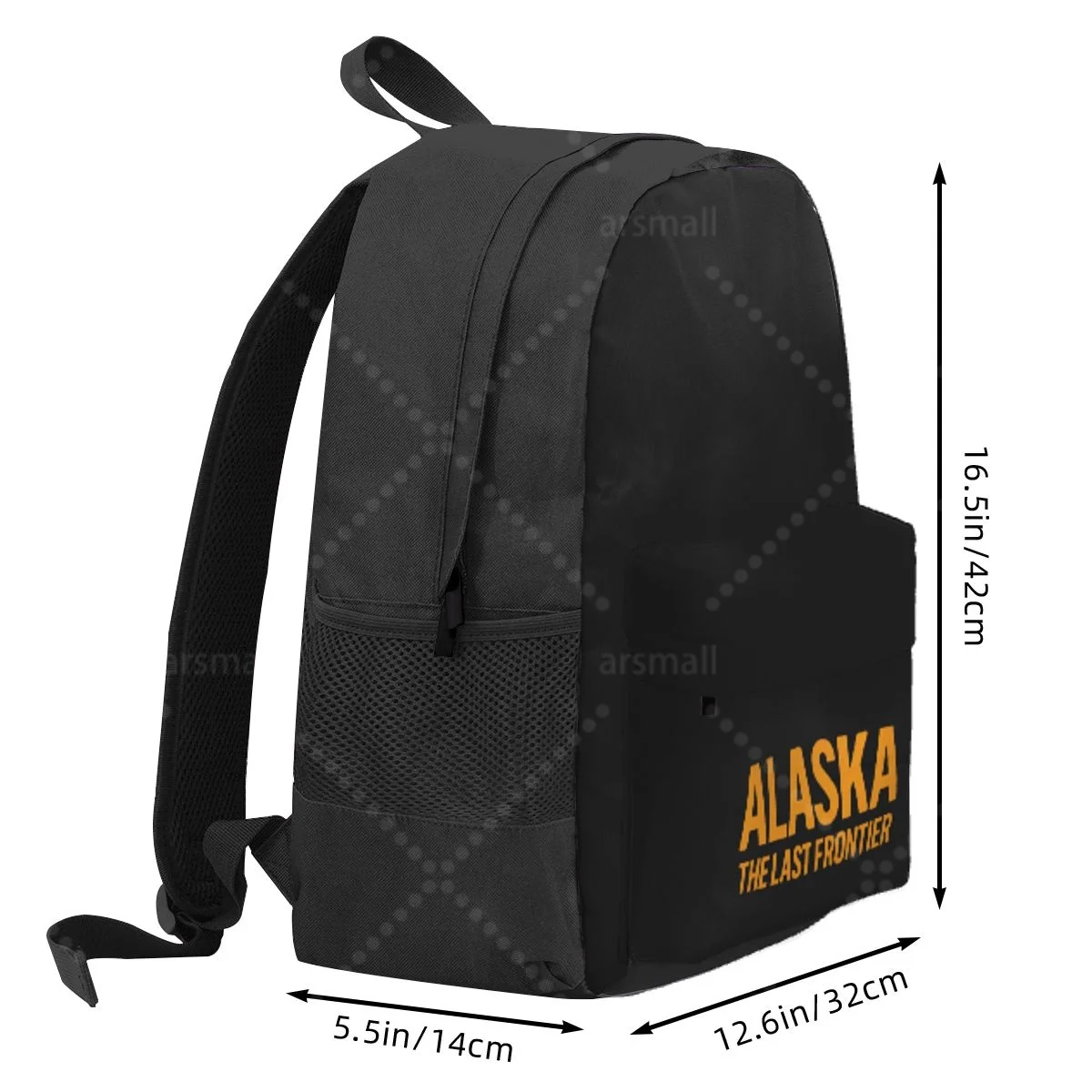 حقائب ظهر ألاسكا ذا لاست فرونت لاينر حقيبة مدرسية خفيفة الوزن حقيبة كتب للطلاب للجنسين حقائب نهارية للكمبيوتر المحمول للسفر والمشي لمسافات طويلة والتخييم #3