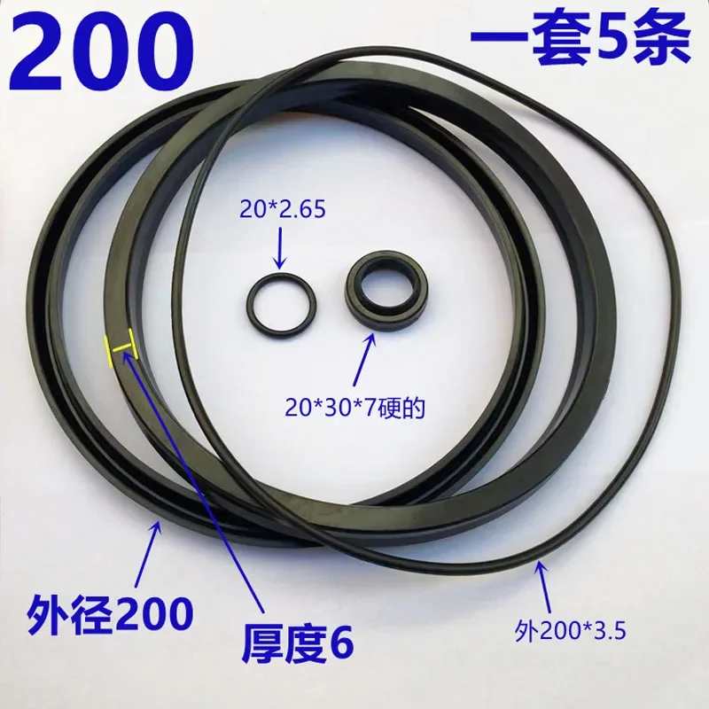 5 pces talão disjuntor para 186/200 cilindro selo kit máquina trocador de pneus substituir parte