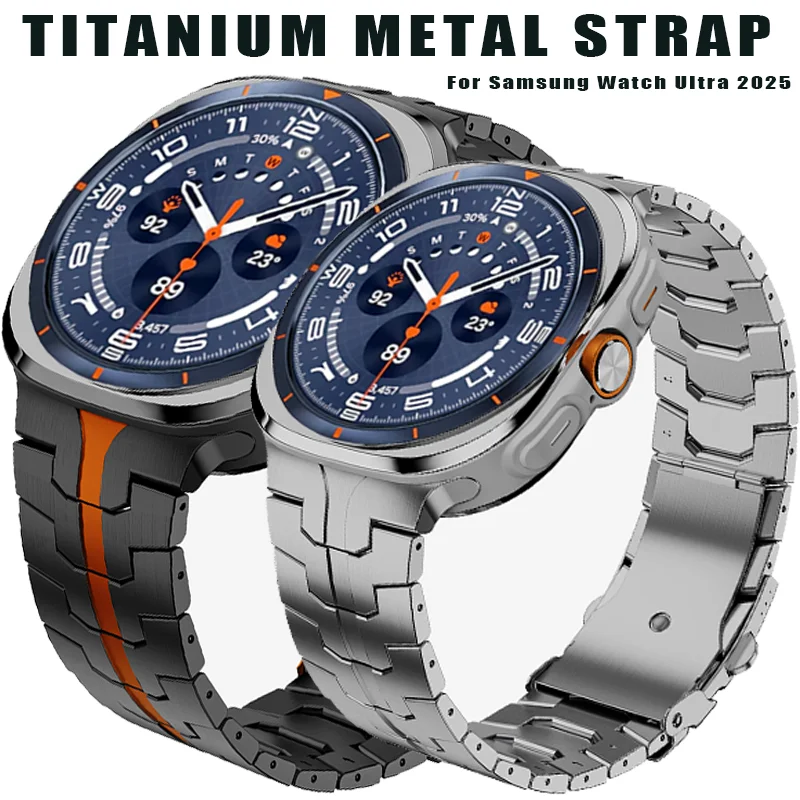 

No Gaps Titanium Strap For Samsung Watch Ultra 2025 47mm Luxury Band For Samsung Watch Ultra 2025 47mm Men Bracelet Accessories