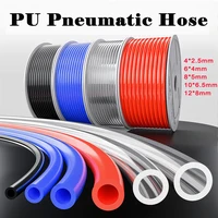 Tubo de poliuretano de 10M, 20M, 50M, 100M, 4mm, 6mm, 8mm, 10mm, 12mm, componente de aire, manguera, tubo neumático para configuración de compresores