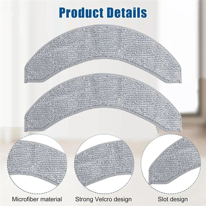 【Berserk】Скань для швабры для Irobot Roomba Combo 10 Max, запасные части, эффективные аксессуары для бытовой чистки, 6 шт.