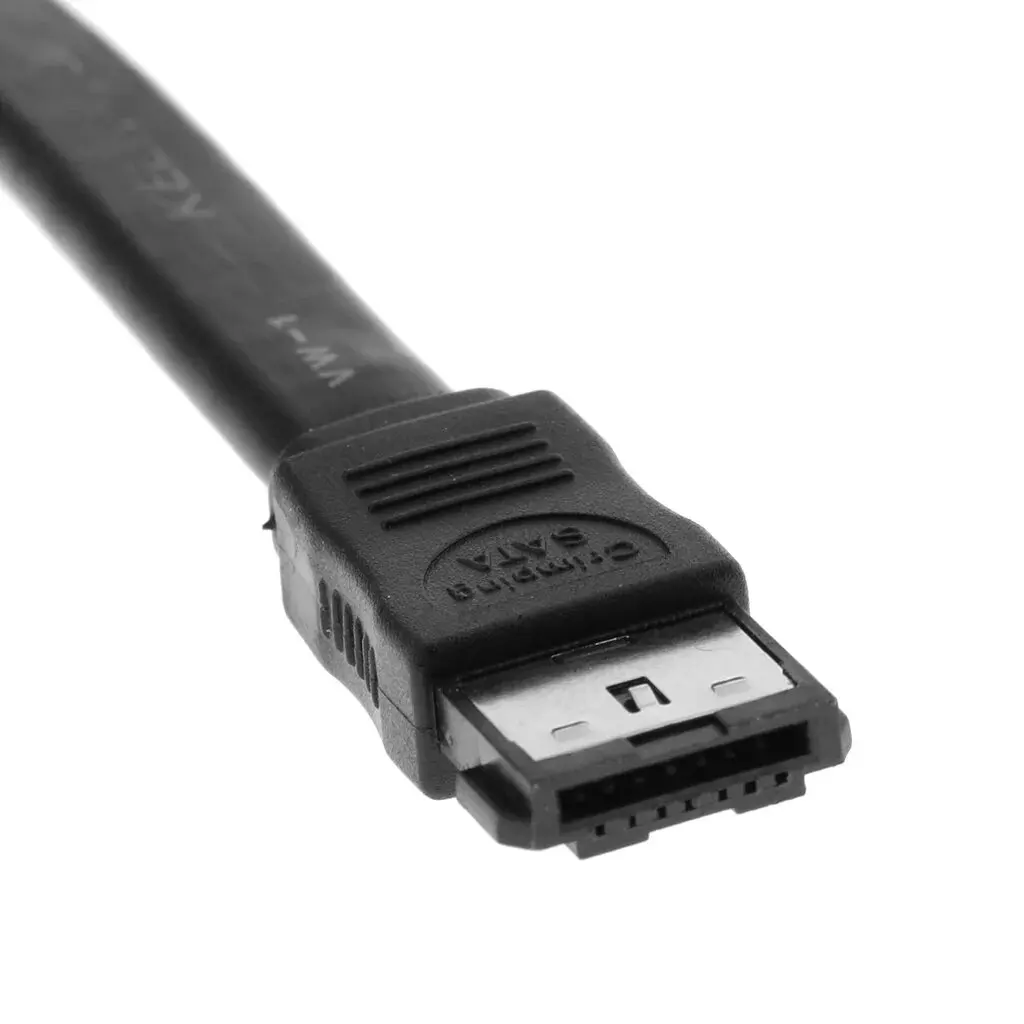 Cable eSATA a eSATA de 70cm, macho/macho, Serial externo ATA/SATA/SATA2, cable blindado, negro, SATA