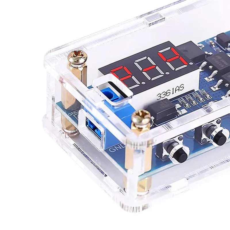 ABDE-J04 Реле задержки таймера DC 5 В 12 В 24 В Вкл. Выкл. Модуль таймера Триггерный цикл Двойная плата управления задержкой MOS с цифровой трубкой