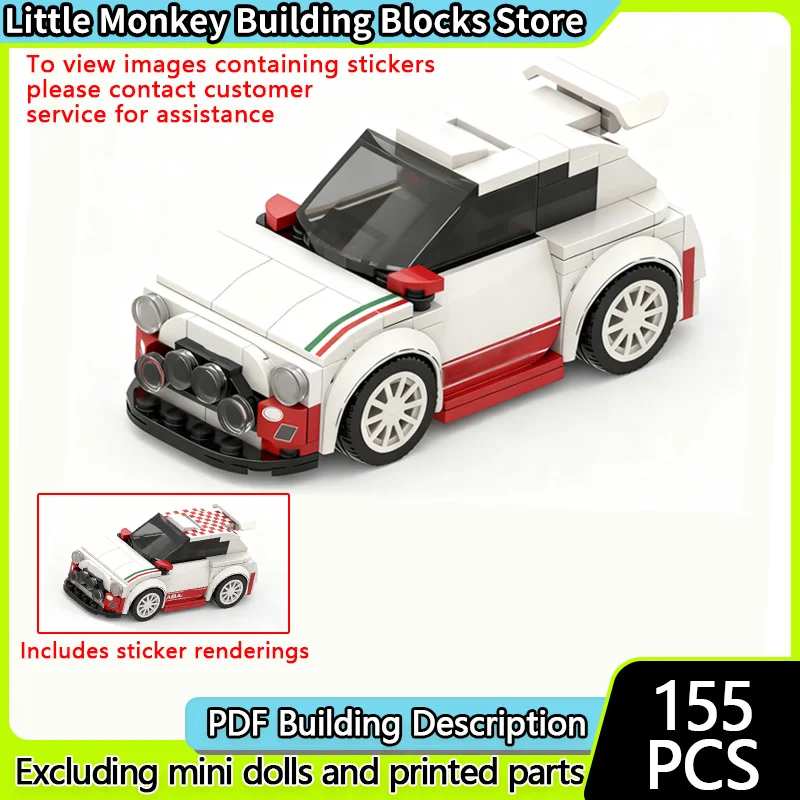 Speed Racewagen Model Moc Bouwstenen 500R3T Rally Racing Modulaire Technologie Kinderen Vakantie Geschenken Monteren Speelgoed Pak