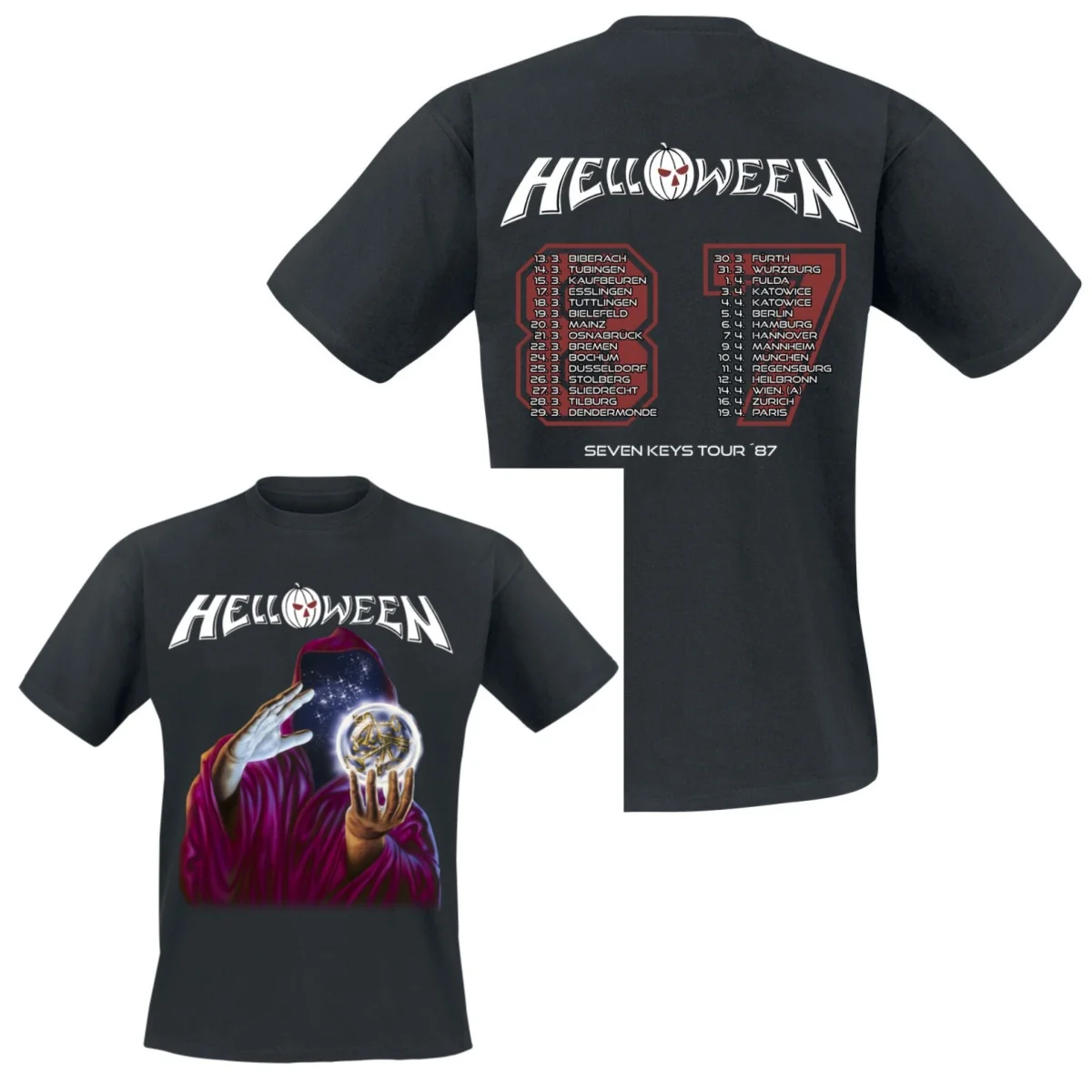 Helloween Graphic Cotton T-shirt Unisex Summer Short Sleeve Fashion Brand Tee Luxury Casual Vintage Tees