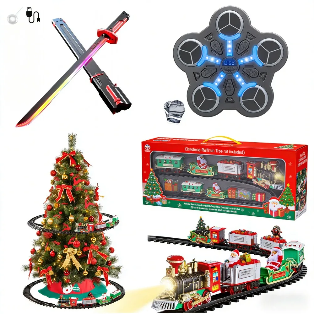 light-up-sword-smart-boxing-trainer-christmas-tree-train-kids-electronic-toy-bundle-for-play-fitness-xmas-decor