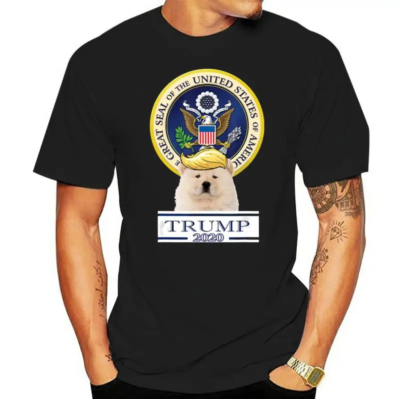 My Chow Chow For Trump T-Shirt Custom Screen Printed Tee Shirt