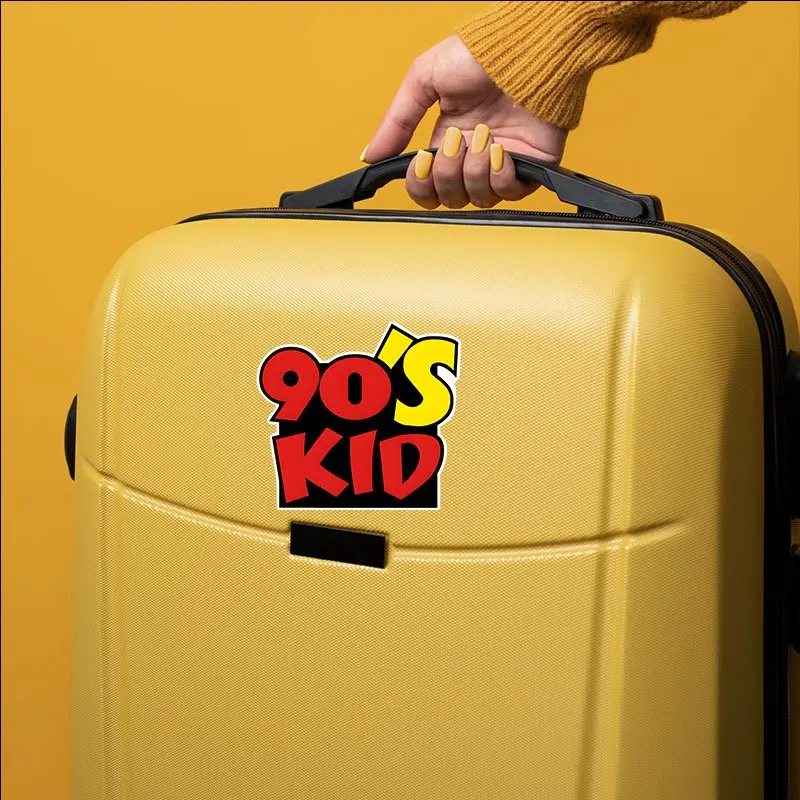 1Pc Retro 90'S KID Vinyl Sticker, Waterproof Decal For Car Window Laptop Decor, Holiday Gift