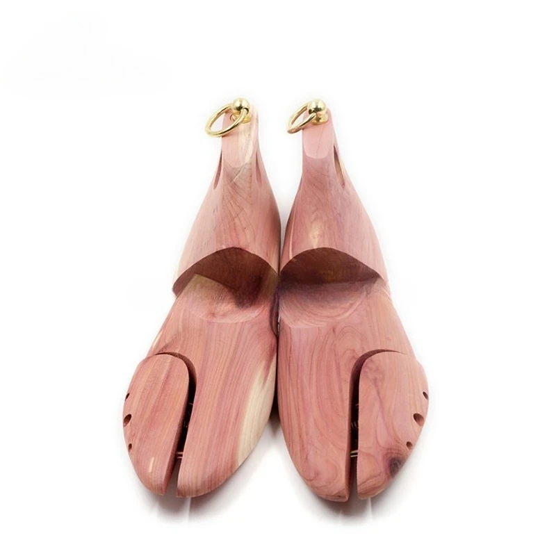 Cedar Wood Medium Shoe Last, Solid Wood Shoe Support Device, Shoe Expander, Setting, Anti-wrinkle and Odor Removal, Adjustable