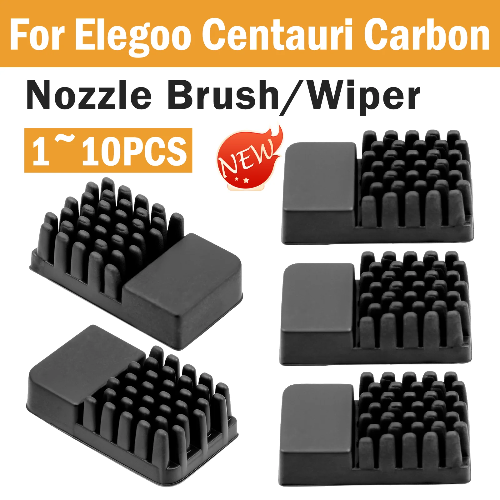 Centauri Carbon Nozzle Cleaner Kit for 3D Printer, Silicone Brush & Silicone Wiper for Safe ELEGOO Hotend Maintenance