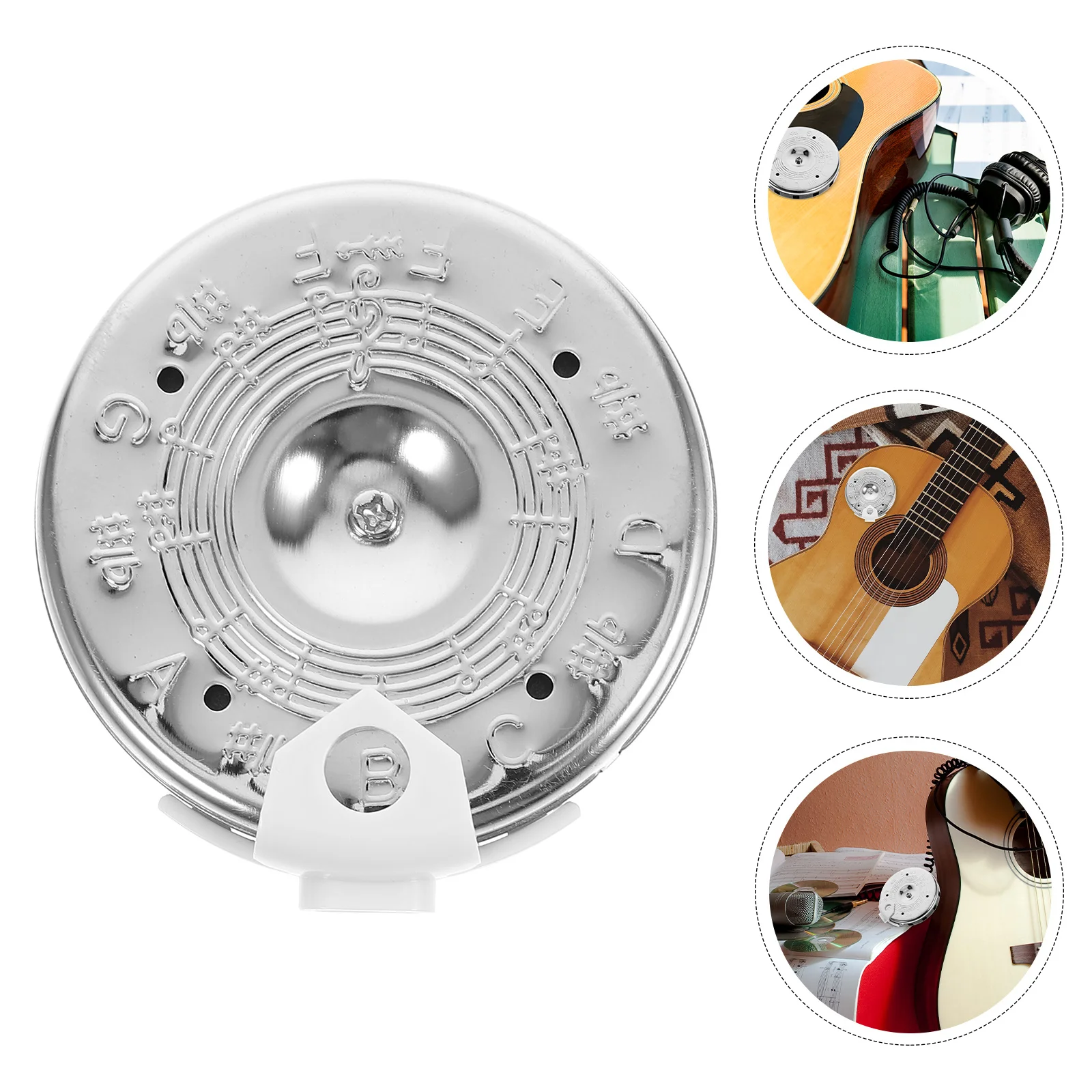 موالف الجيتار 13 درجة جهاز ضبط دائري للكمان باس F-F مفتاح أداة الموسيقى خفيفة الوزن #1