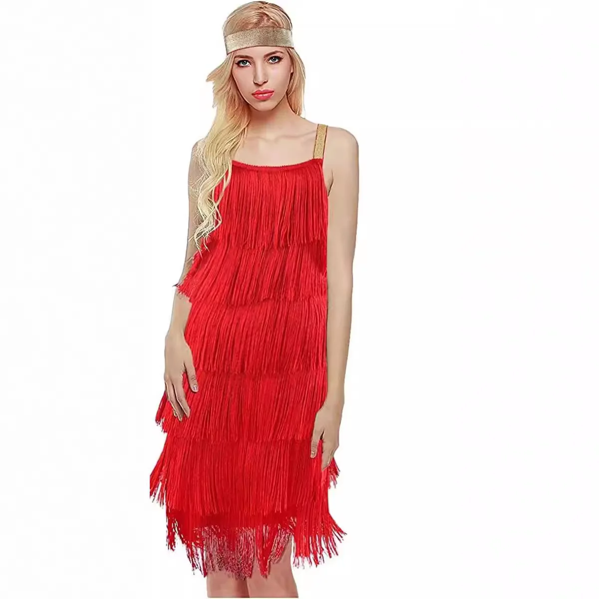 ชุดเดรสแต่งพู่แขนกุดสุดชิคสำหรับผู้หญิงชุดเต้นรำชุดกระโปรงสั้นงานค็อกเทลหรูหราฤดูร้อน