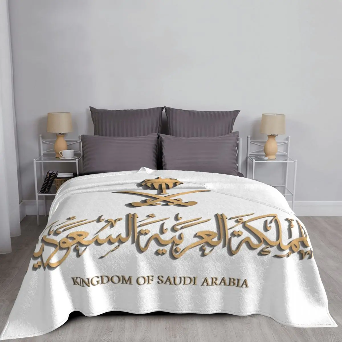 Kingdom Of Saudi Arabia Blankets Flannel Autumn/Winter Breathable Soft Throw Blankets for Bedding Car Bedspreads