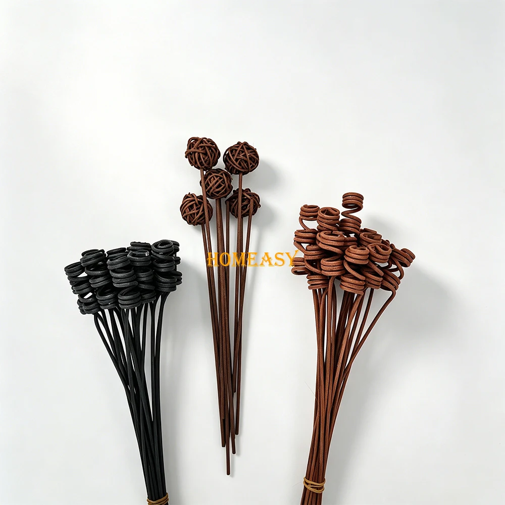 Hot Sale Natural Rattan Reed Diffuser Sticks, Coil Shape No Fire Aromatherapy Volatile Sticks, Home Fragrance Refill Accessories view 4
